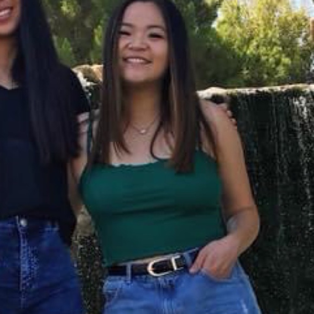 Topshop Scalloped Cami Crop